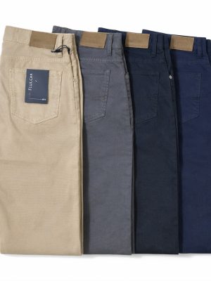 RILEY 5 tasche cotone lavorato a nido d'ape