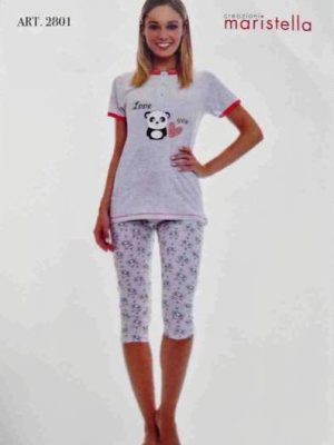Pigiama donna pinocchietto art. 2801