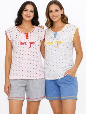 Pigiama donna corto art. 3801