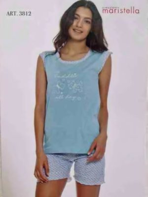 Pigiama Giro Manica e Pantaloncino art. 3812