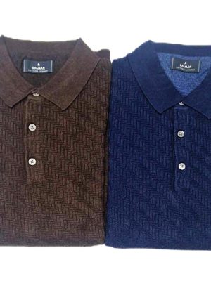 Polo Ragman 3 bottoni rasata con lavorazione a Spiga