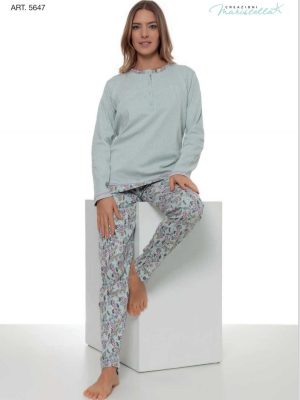 Pigiama donna caldo cotone ert. 5647