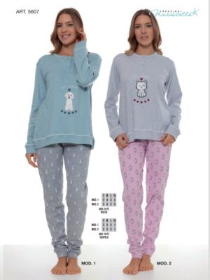 Pigiama caldo cotone Creazioni Maristella art. 5607