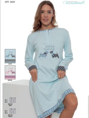 Camicia da notte in caldo cotone Creaz. Marist.