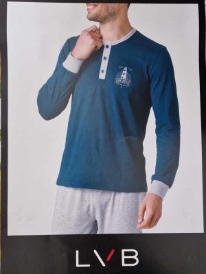 Pigiama uomo in cotone estivo lungo