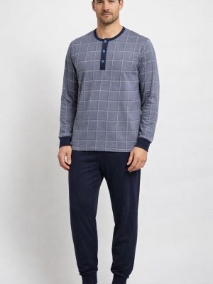 Pigiama uomo in cotone estivo lungo