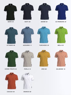 Polo in Piquet cotone 100% Nazareno Gabrielli