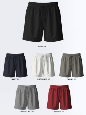 Pantaloncino in cotone garzato French Terry Nazareno Gabrielli